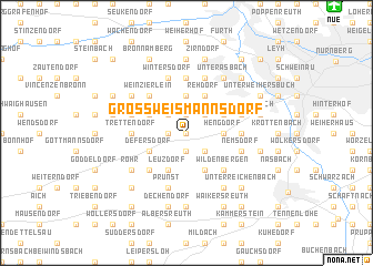 map of Großweismannsdorf