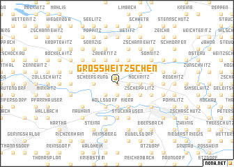 map of Großweitzschen