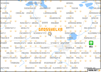 map of Großwelka