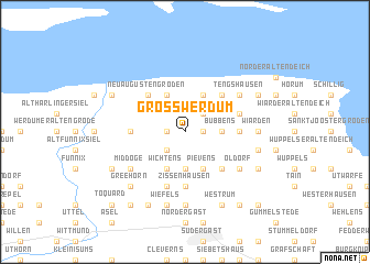 map of Groß Werdum