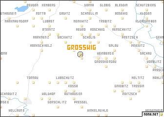 map of Großwig