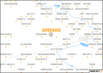 map of Großwig