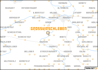 map of Großwirschleben