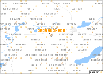 map of Groß Wokern