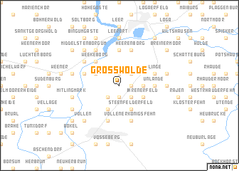 map of Großwolde