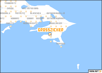 map of Groß Zicker