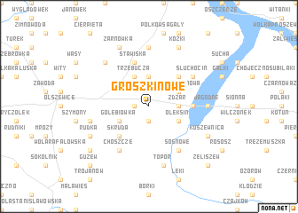 map of Groszki Nowe