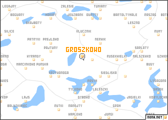 map of Groszkowo