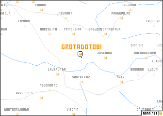 map of Grota do Tobi