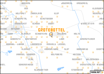 map of Grote Bottel