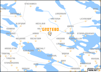 map of Grötebo