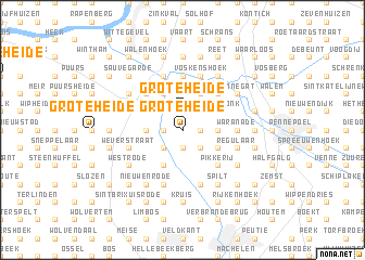 map of Groteheide