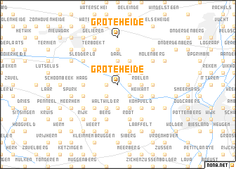 map of Grote Heide