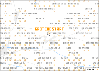 map of Grote Hostart