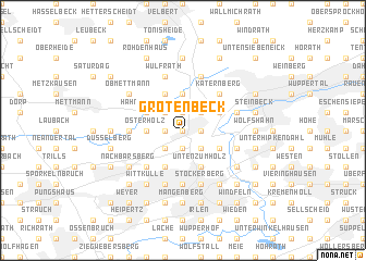 map of Grotenbeck