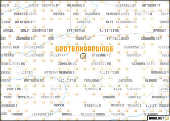 map of Groten Haardinge