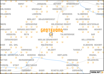 map of Grote Vond