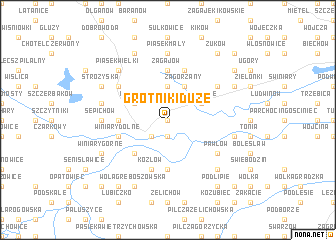 map of Grotniki Duże