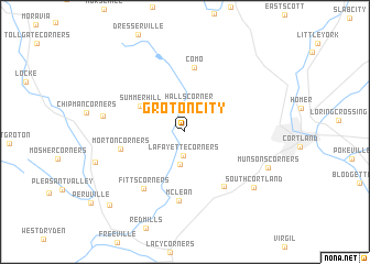 map of Groton City