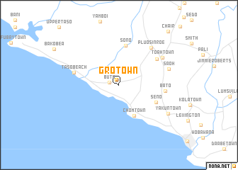 map of Gro Town