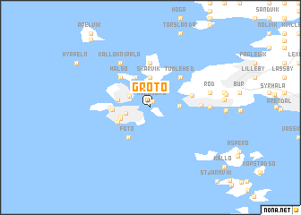 map of Grötö