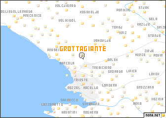 map of Grotta Giante