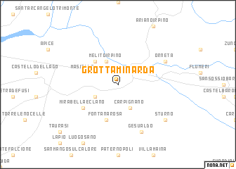 map of Grottaminarda