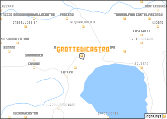 map of Grotte di Castro