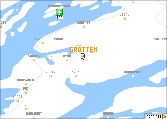 map of Grøttem