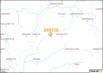 map of Grotte