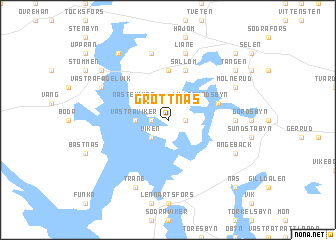 map of Gröttnäs