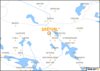 map of Grötvål