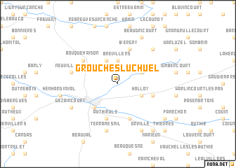 map of Grouches-Luchuel