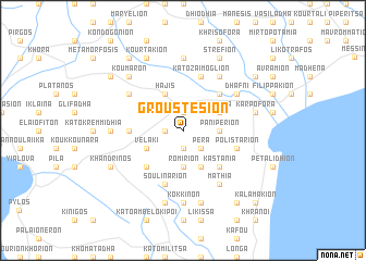 map of Groustésion