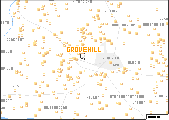 map of Grove Hill