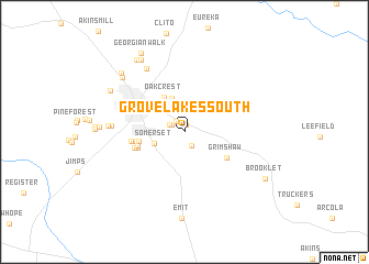 map of Grove Lakes South
