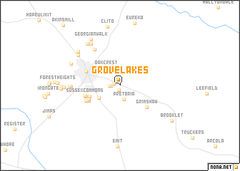 map of Grove Lakes