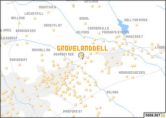 map of Groveland Dell