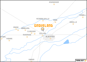 map of Groveland
