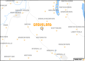 map of Groveland