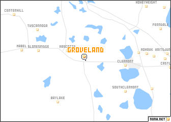 map of Groveland