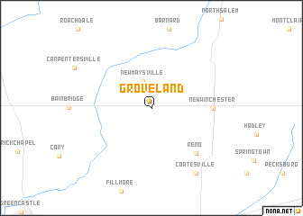 map of Groveland