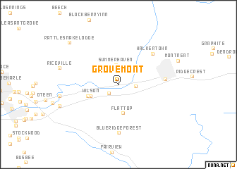 map of Grovemont