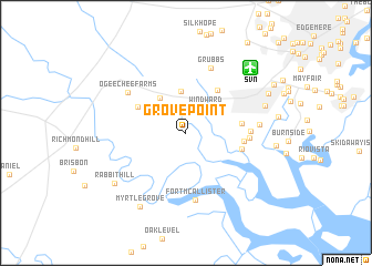 map of Grove Point