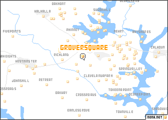 map of Grover Square