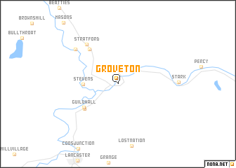 map of Groveton