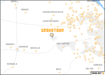 map of Grovetown