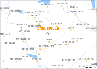 map of Groveville