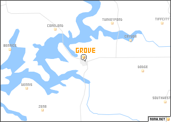map of Grove