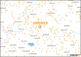 map of Grovnica